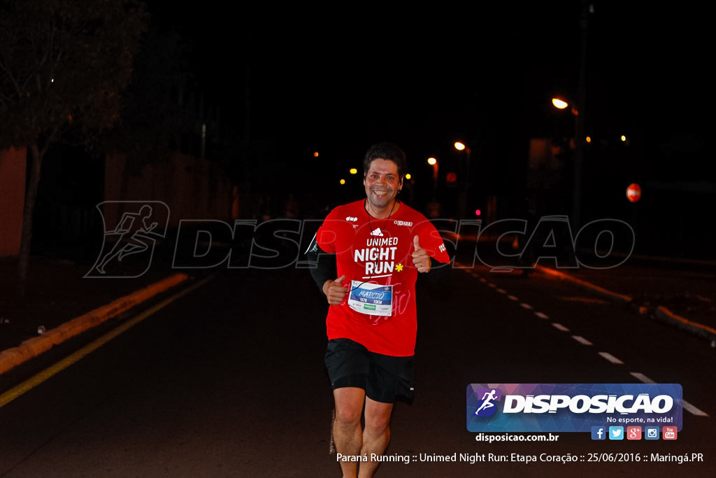 Unimed Night Run: Etapa Coração :: Paraná Running 2016