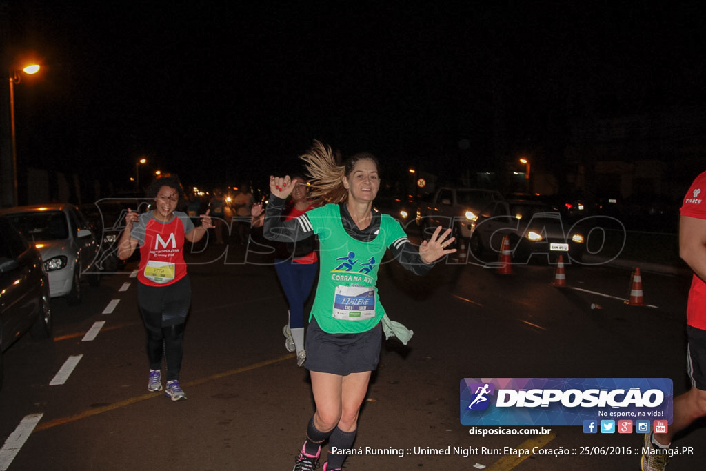 Unimed Night Run: Etapa Coração :: Paraná Running 2016