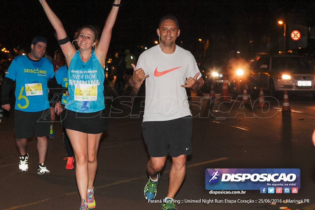 Unimed Night Run: Etapa Coração :: Paraná Running 2016