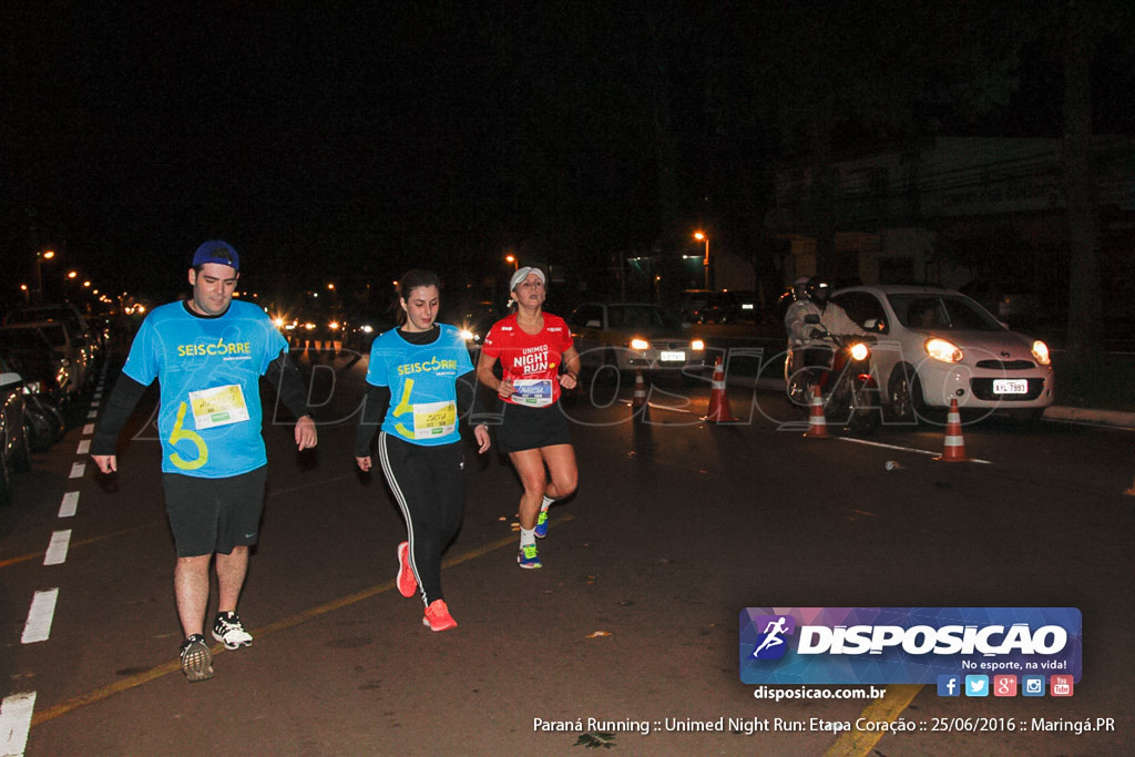 Unimed Night Run: Etapa Coração :: Paraná Running 2016