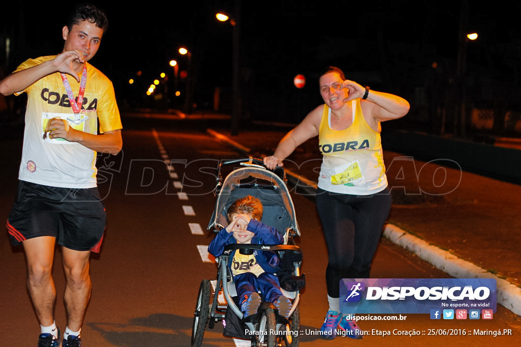 Unimed Night Run: Etapa Coração :: Paraná Running 2016