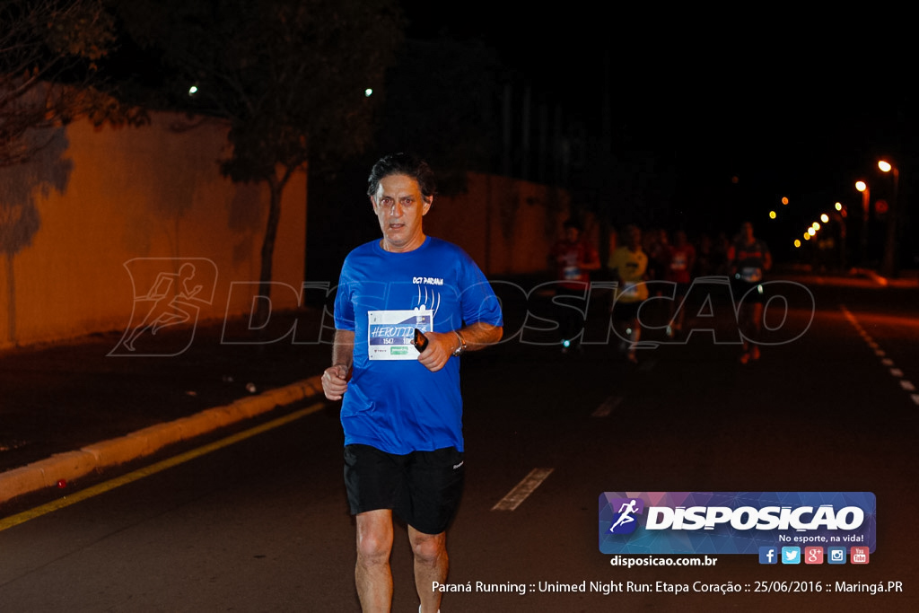 Unimed Night Run: Etapa Coração :: Paraná Running 2016