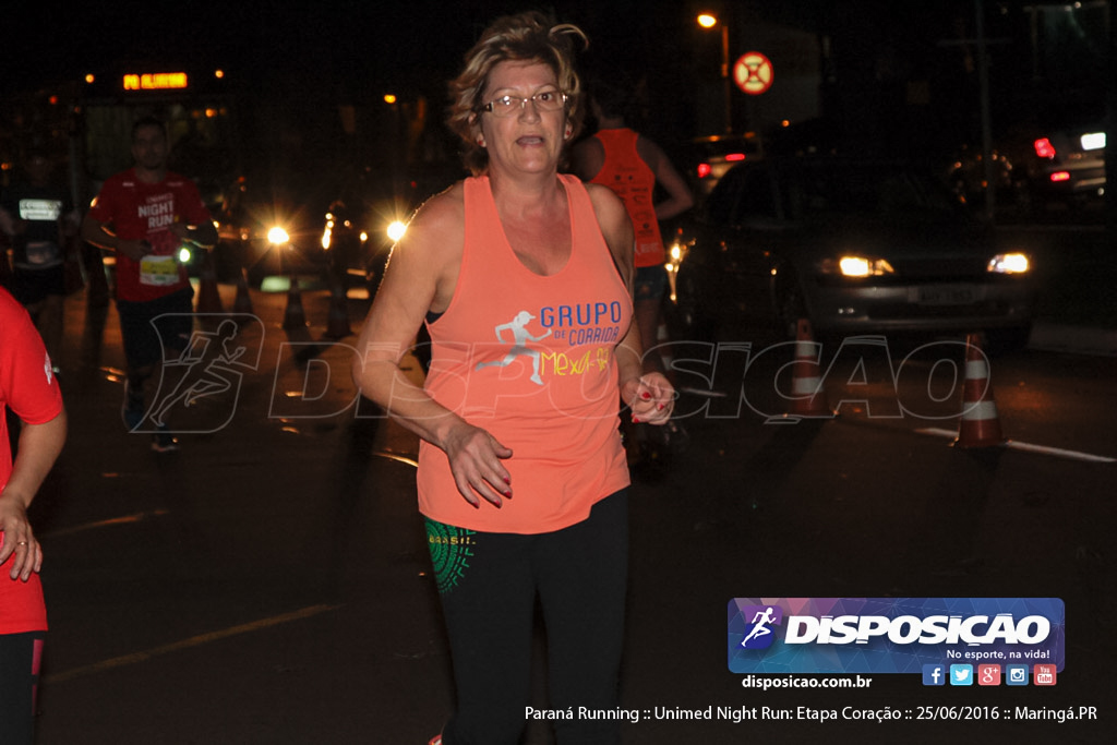 Unimed Night Run: Etapa Coração :: Paraná Running 2016