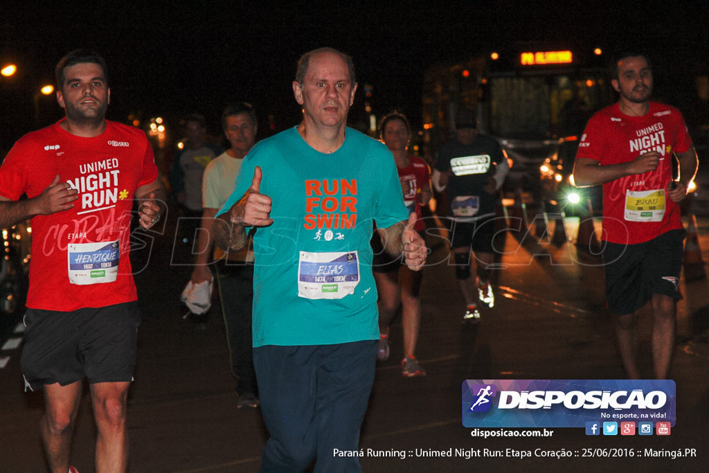 Unimed Night Run: Etapa Coração :: Paraná Running 2016