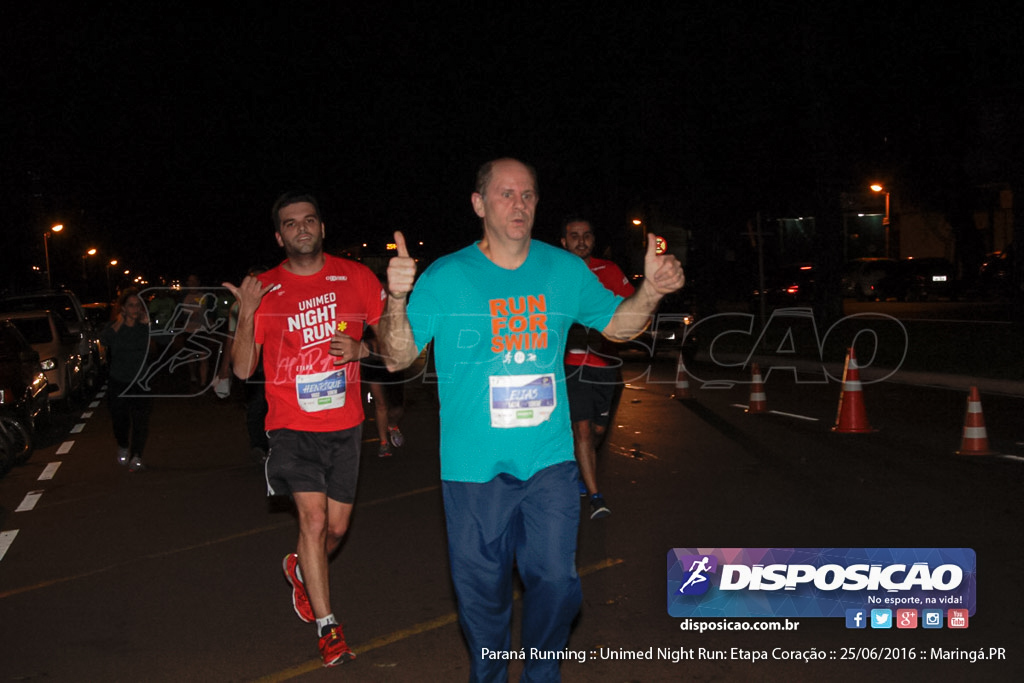 Unimed Night Run: Etapa Coração :: Paraná Running 2016