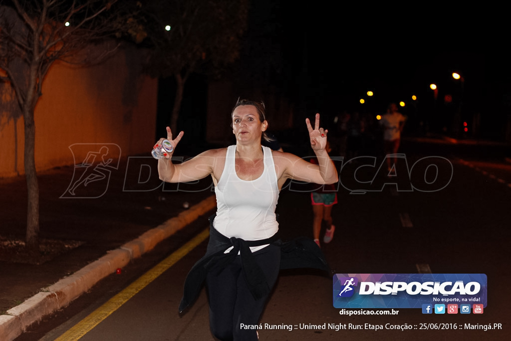 Unimed Night Run: Etapa Coração :: Paraná Running 2016