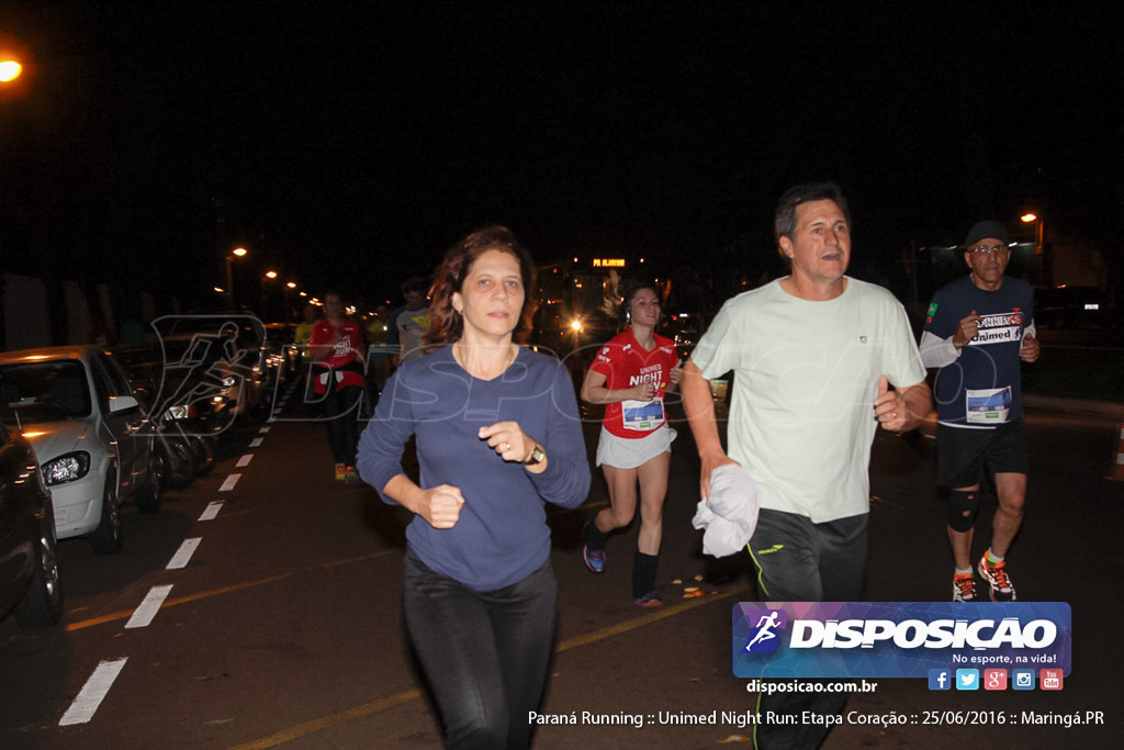 Unimed Night Run: Etapa Coração :: Paraná Running 2016