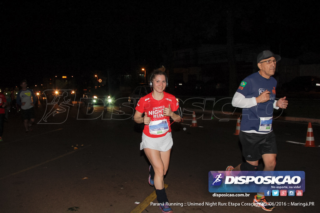 Unimed Night Run: Etapa Coração :: Paraná Running 2016