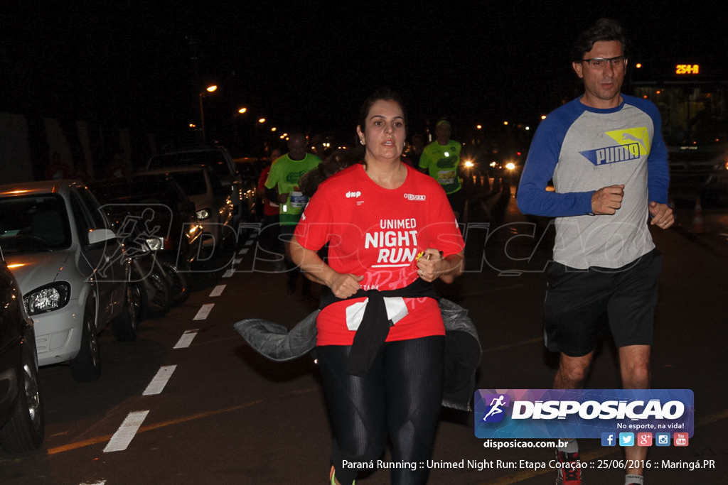 Unimed Night Run: Etapa Coração :: Paraná Running 2016