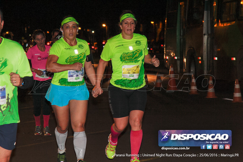 Unimed Night Run: Etapa Coração :: Paraná Running 2016