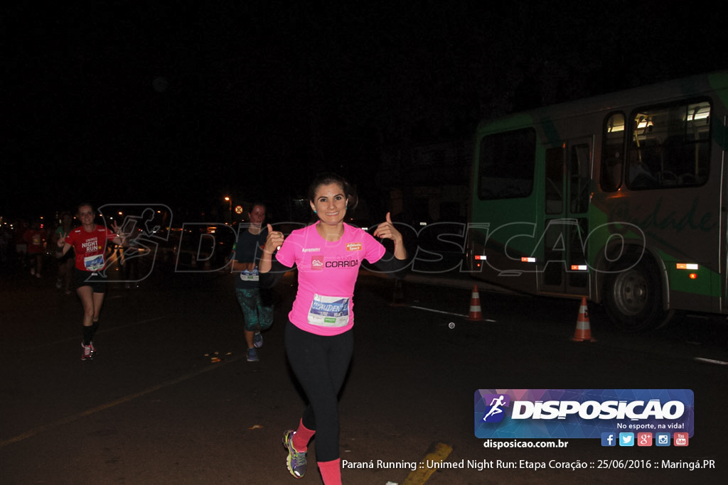 Unimed Night Run: Etapa Coração :: Paraná Running 2016