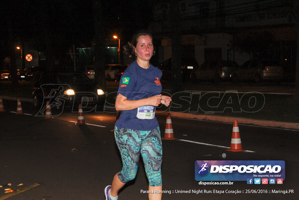 Unimed Night Run: Etapa Coração :: Paraná Running 2016