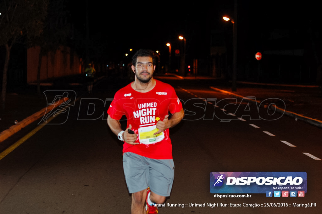 Unimed Night Run: Etapa Coração :: Paraná Running 2016