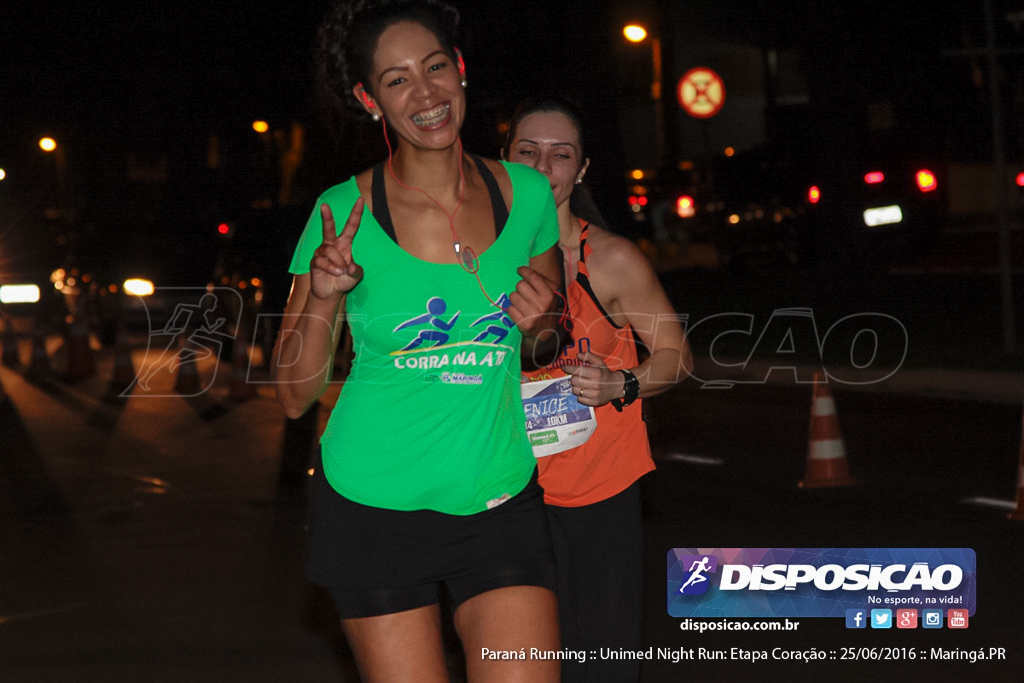 Unimed Night Run: Etapa Coração :: Paraná Running 2016