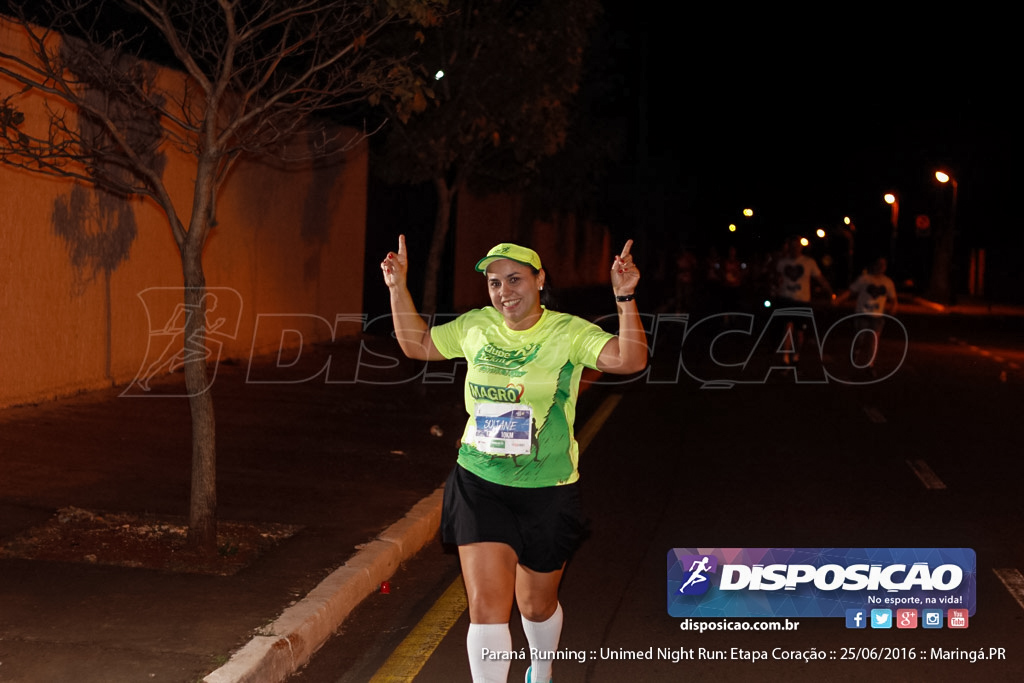 Unimed Night Run: Etapa Coração :: Paraná Running 2016