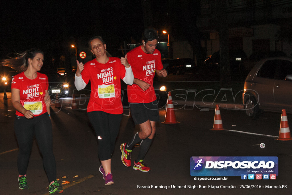 Unimed Night Run: Etapa Coração :: Paraná Running 2016