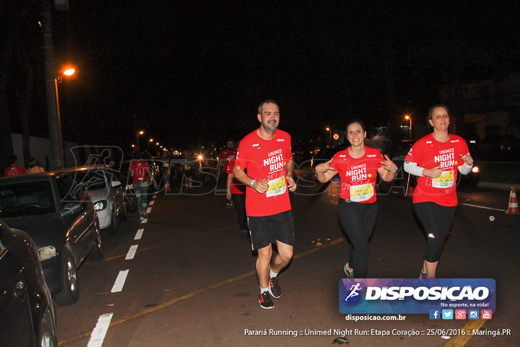 Unimed Night Run: Etapa Coração :: Paraná Running 2016