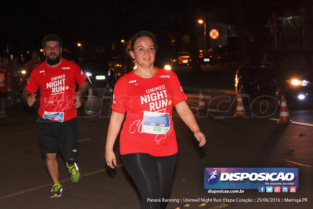 Unimed Night Run: Etapa Coração :: Paraná Running 2016