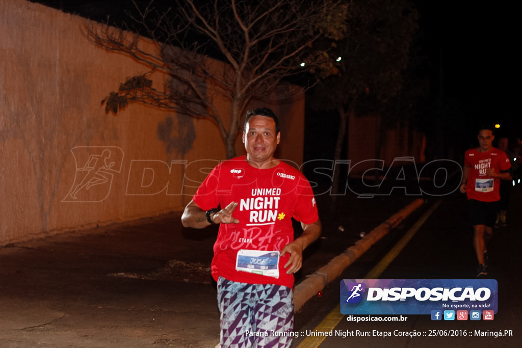 Unimed Night Run: Etapa Coração :: Paraná Running 2016