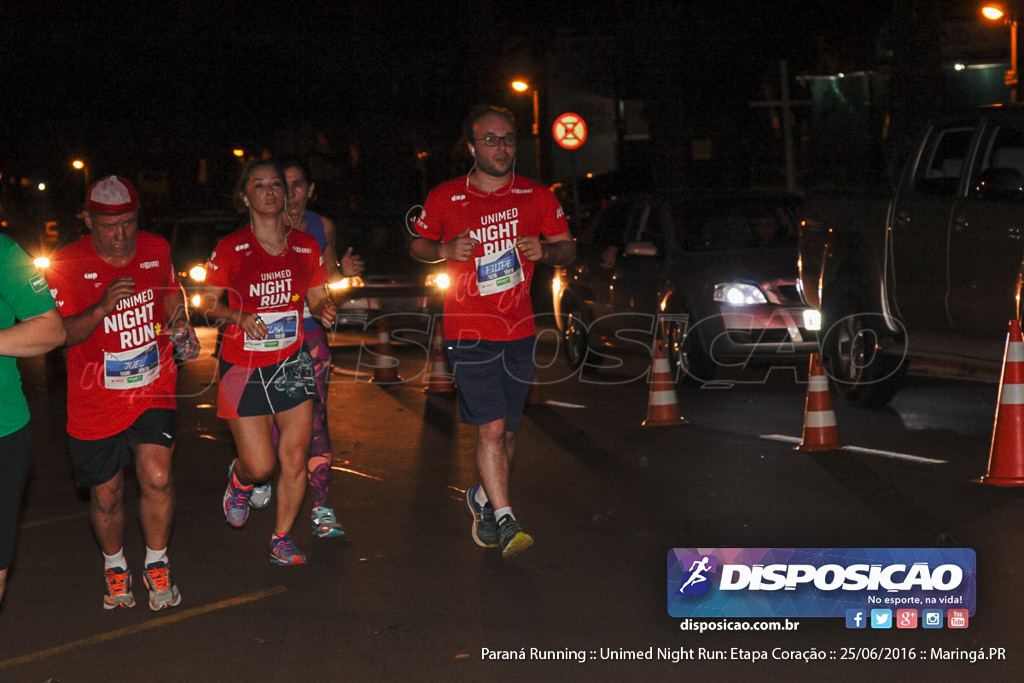 Unimed Night Run: Etapa Coração :: Paraná Running 2016