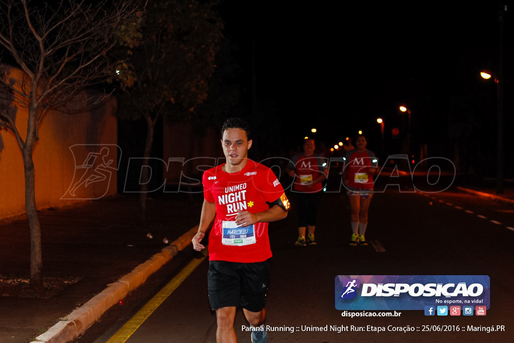 Unimed Night Run: Etapa Coração :: Paraná Running 2016