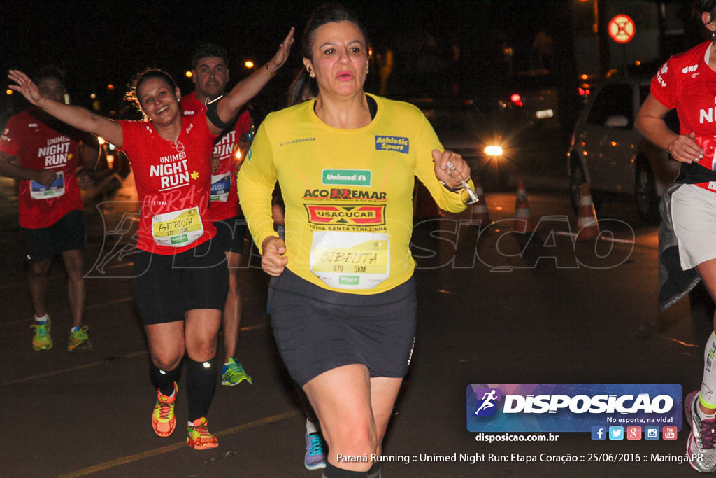 Unimed Night Run: Etapa Coração :: Paraná Running 2016