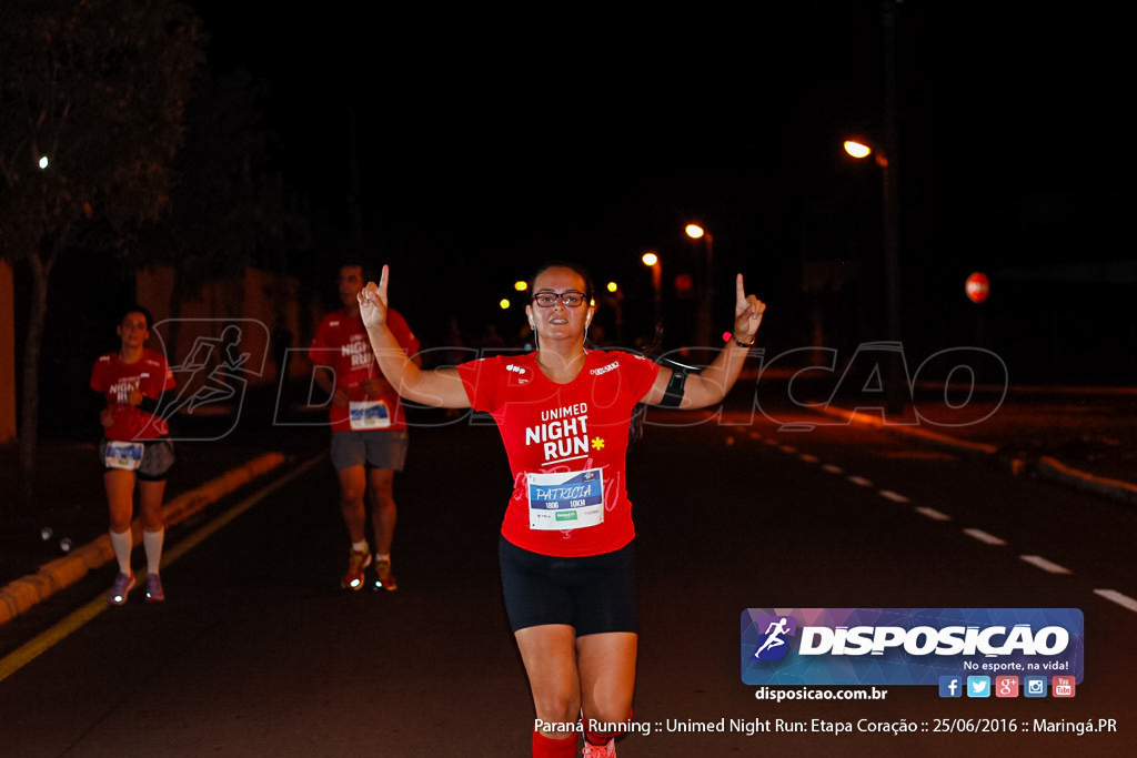 Unimed Night Run: Etapa Coração :: Paraná Running 2016