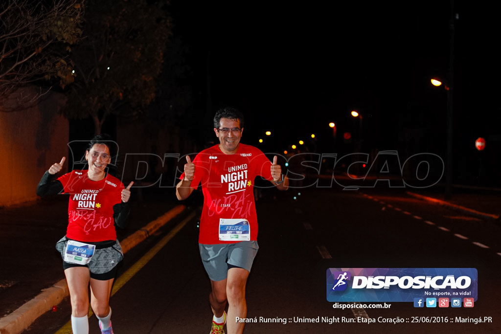 Unimed Night Run: Etapa Coração :: Paraná Running 2016