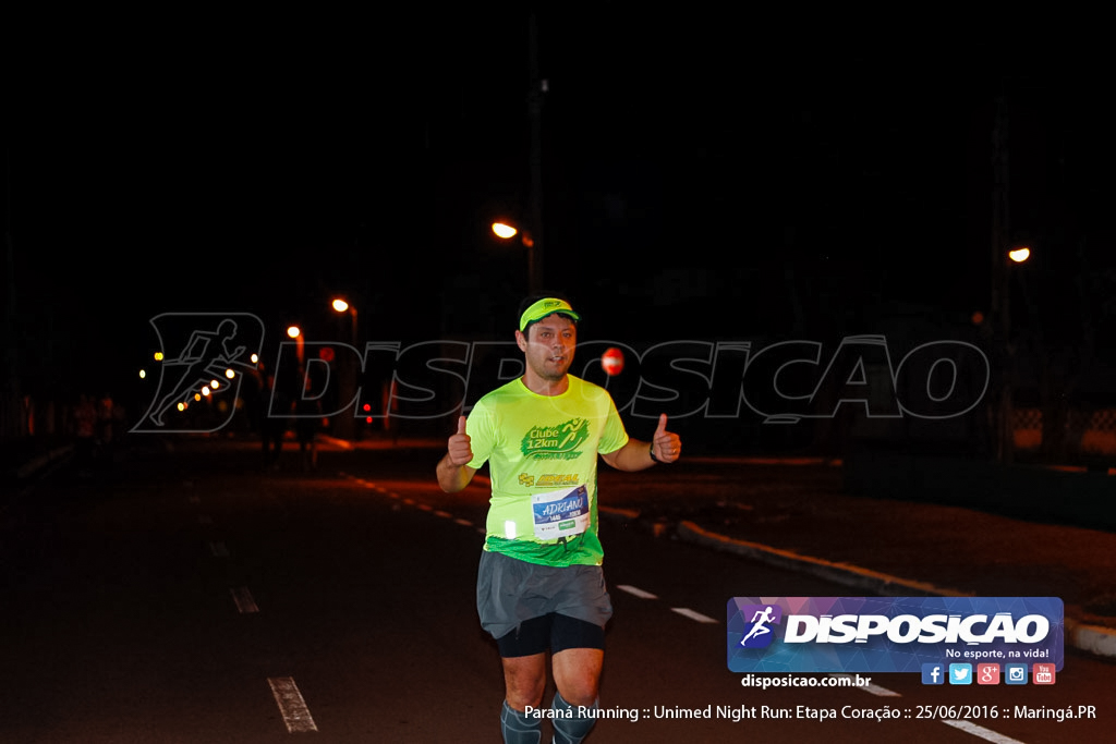 Unimed Night Run: Etapa Coração :: Paraná Running 2016