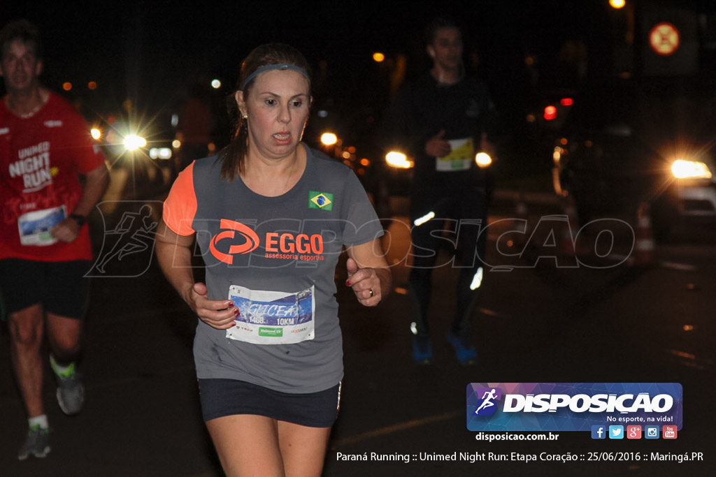 Unimed Night Run: Etapa Coração :: Paraná Running 2016