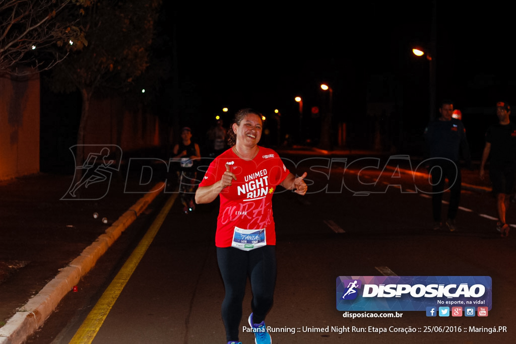 Unimed Night Run: Etapa Coração :: Paraná Running 2016