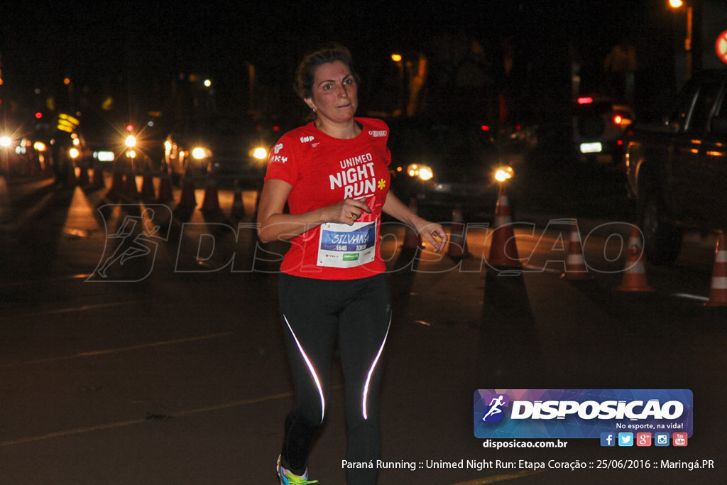 Unimed Night Run: Etapa Coração :: Paraná Running 2016