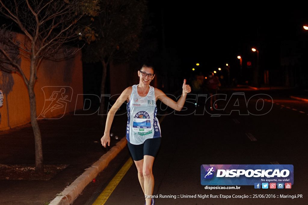 Unimed Night Run: Etapa Coração :: Paraná Running 2016