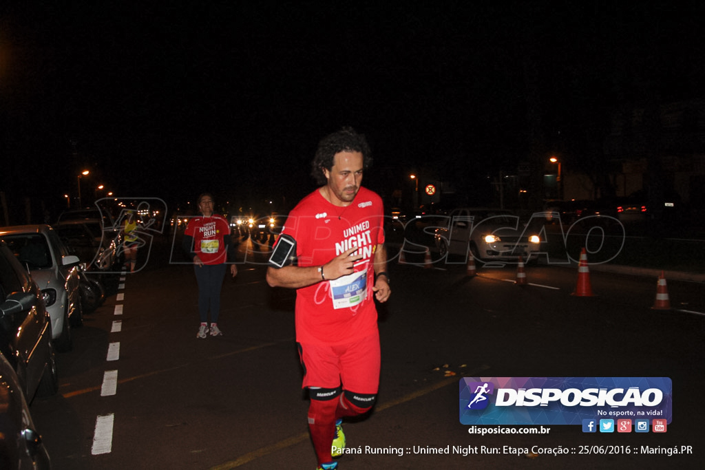 Unimed Night Run: Etapa Coração :: Paraná Running 2016