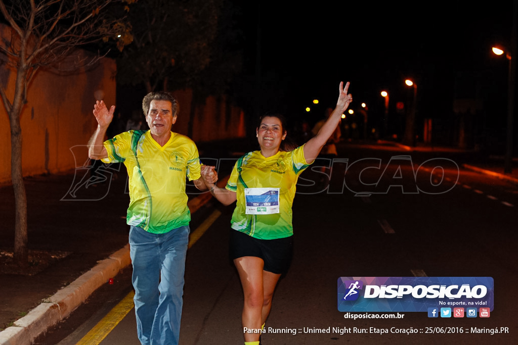 Unimed Night Run: Etapa Coração :: Paraná Running 2016