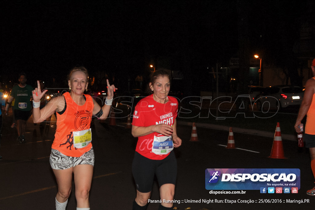 Unimed Night Run: Etapa Coração :: Paraná Running 2016