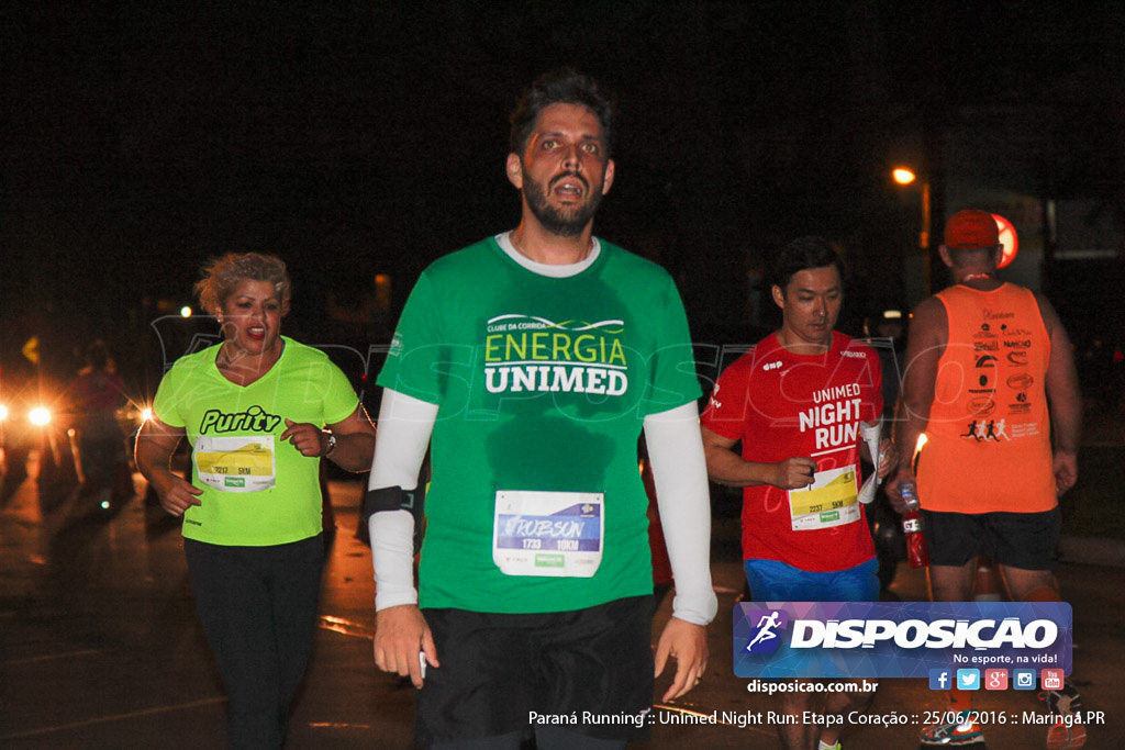 Unimed Night Run: Etapa Coração :: Paraná Running 2016