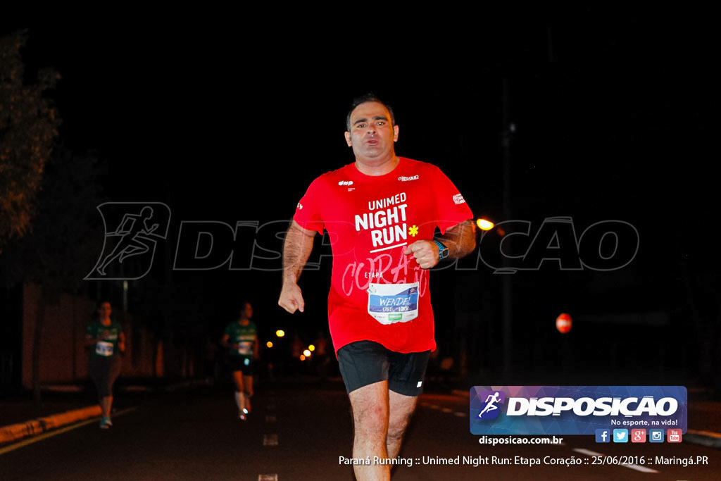 Unimed Night Run: Etapa Coração :: Paraná Running 2016