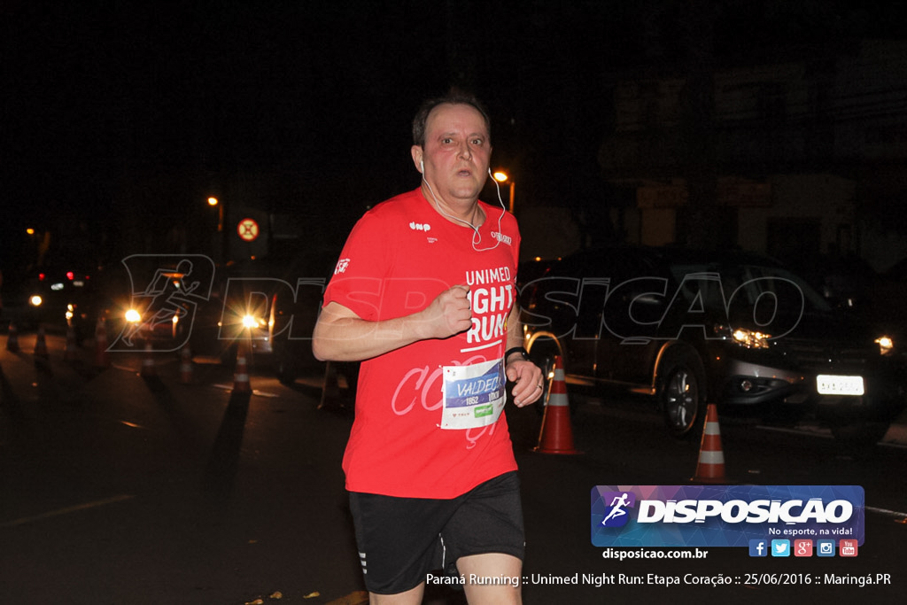 Unimed Night Run: Etapa Coração :: Paraná Running 2016