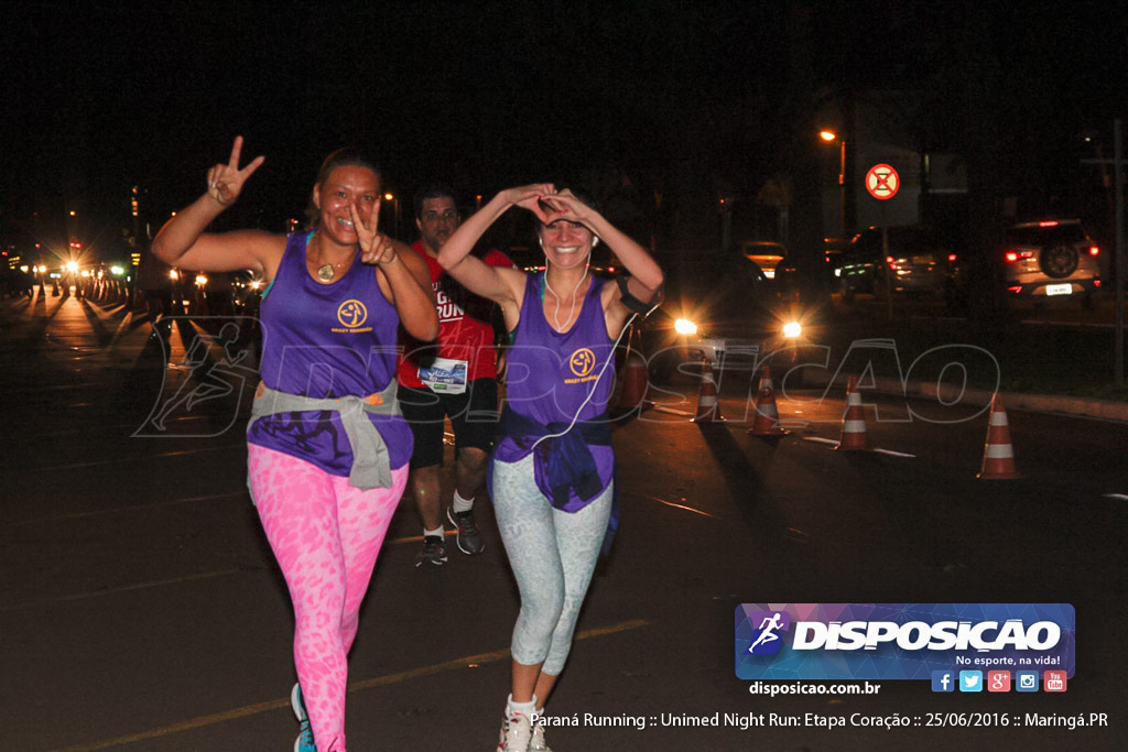 Unimed Night Run: Etapa Coração :: Paraná Running 2016