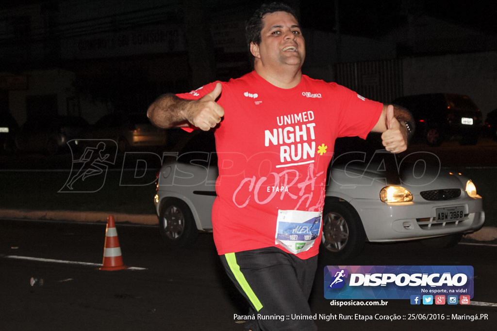 Unimed Night Run: Etapa Coração :: Paraná Running 2016