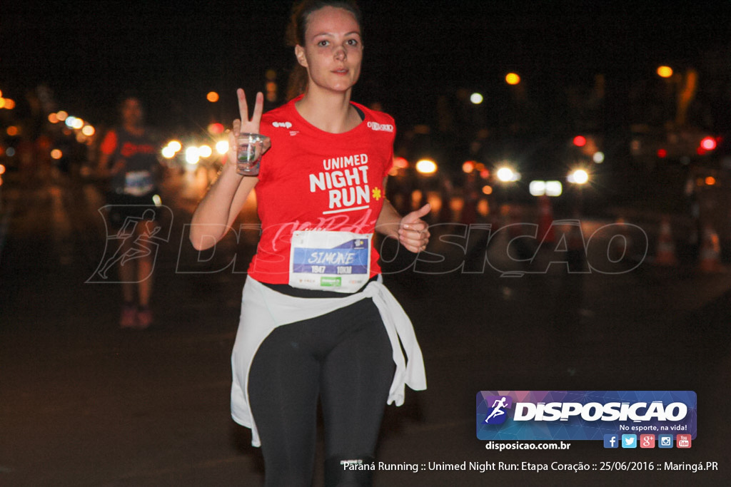 Unimed Night Run: Etapa Coração :: Paraná Running 2016