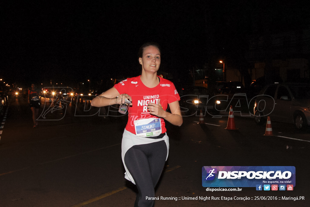 Unimed Night Run: Etapa Coração :: Paraná Running 2016