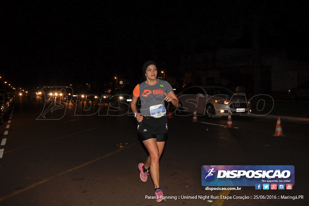 Unimed Night Run: Etapa Coração :: Paraná Running 2016