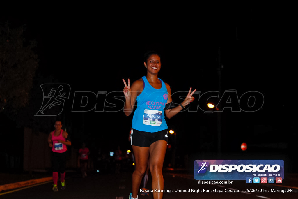 Unimed Night Run: Etapa Coração :: Paraná Running 2016