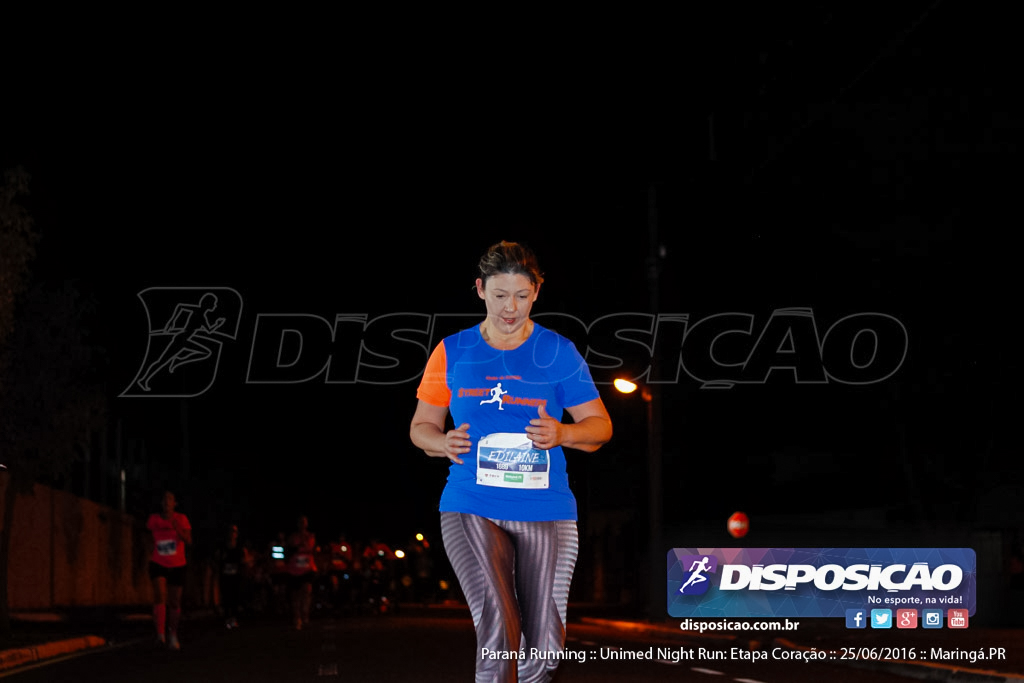 Unimed Night Run: Etapa Coração :: Paraná Running 2016