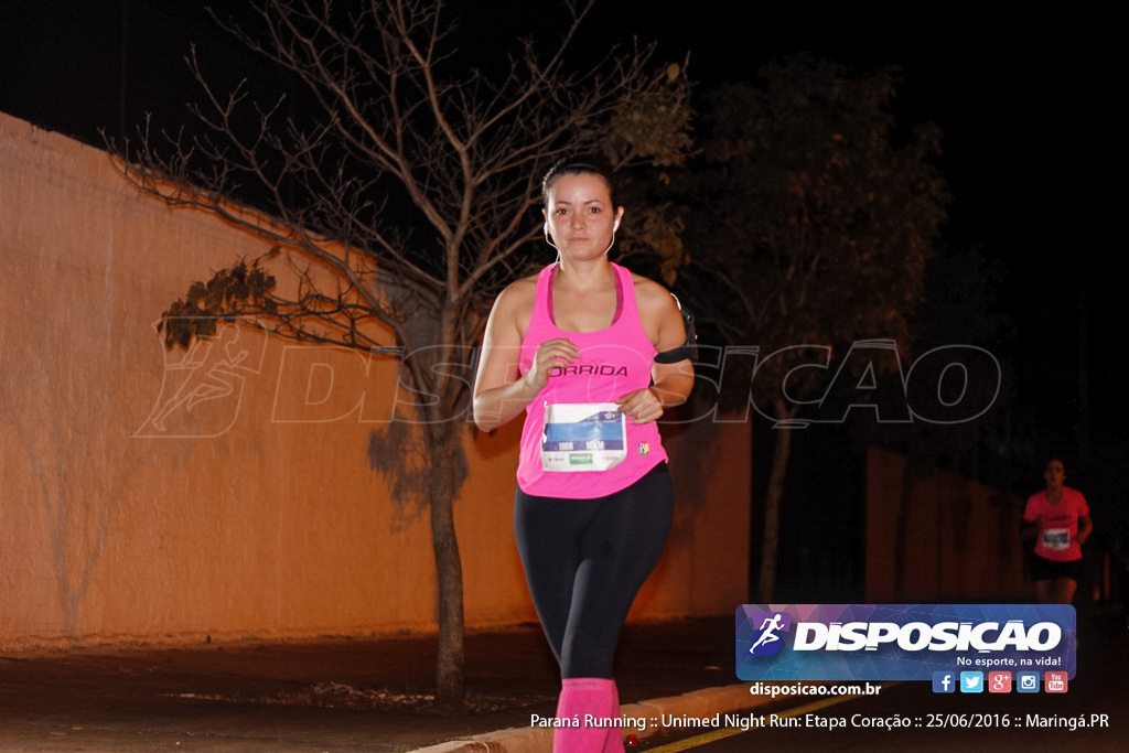 Unimed Night Run: Etapa Coração :: Paraná Running 2016