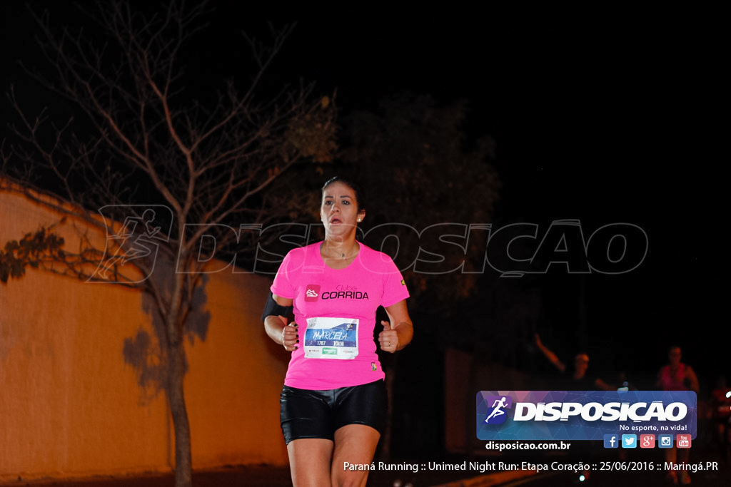 Unimed Night Run: Etapa Coração :: Paraná Running 2016