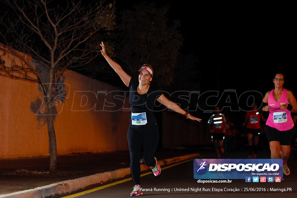 Unimed Night Run: Etapa Coração :: Paraná Running 2016