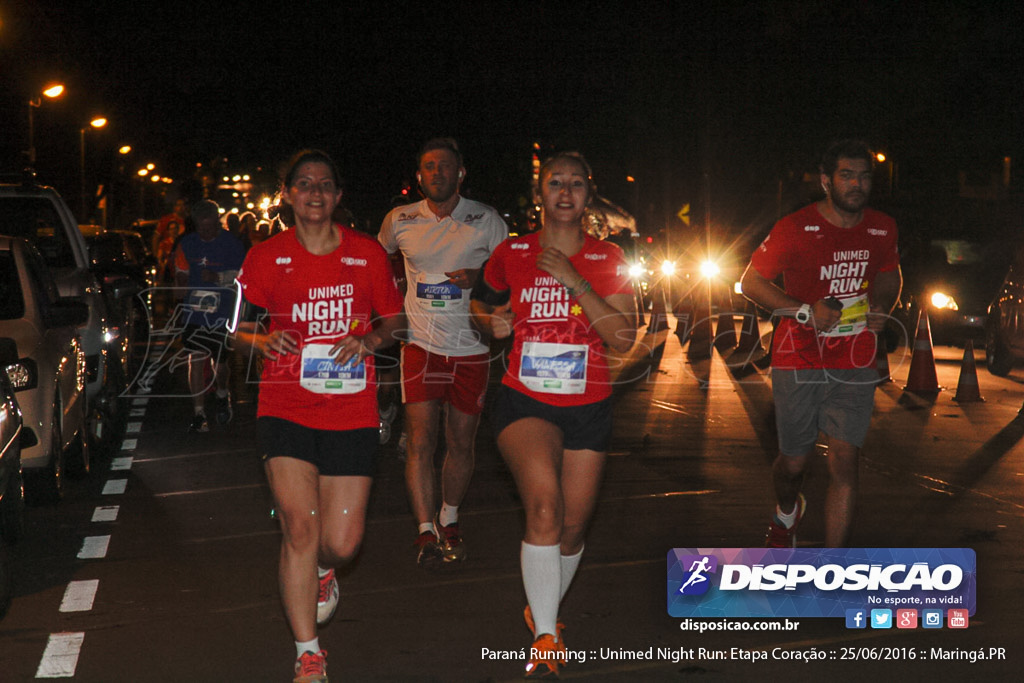 Unimed Night Run: Etapa Coração :: Paraná Running 2016